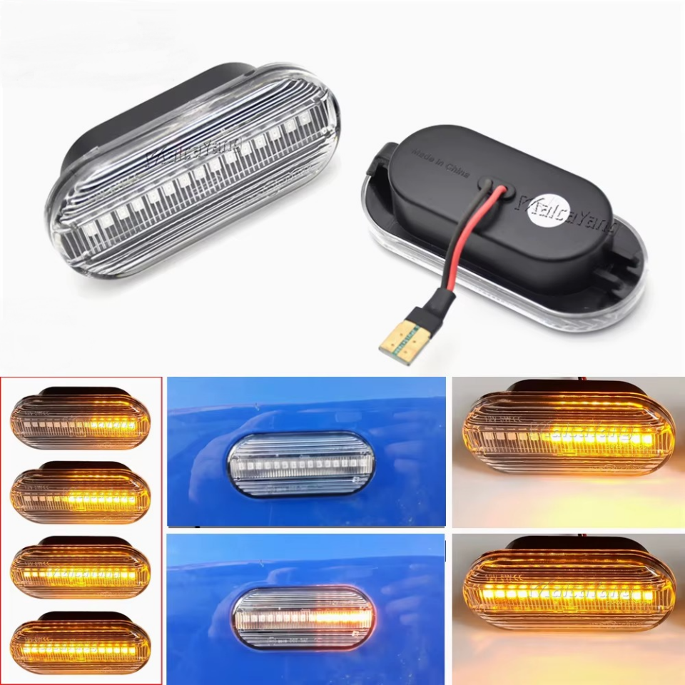 VW Bora Golf 3 ,4 Passat 3BG Polo SB6 ÇAMURLUK SİNYALİ (KAYAR LED ŞEFFAF CAM )