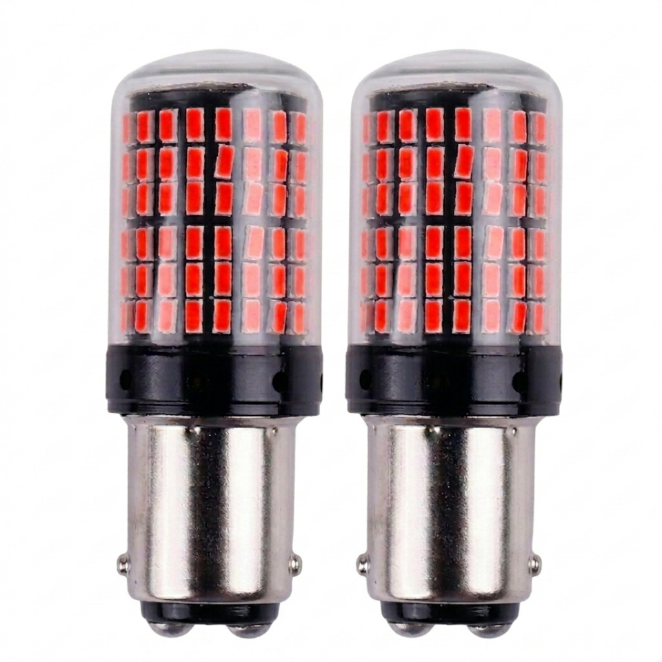 1157 PY21W 144 SMD Kırmızı LED Fren Ampulü (2 Adet)